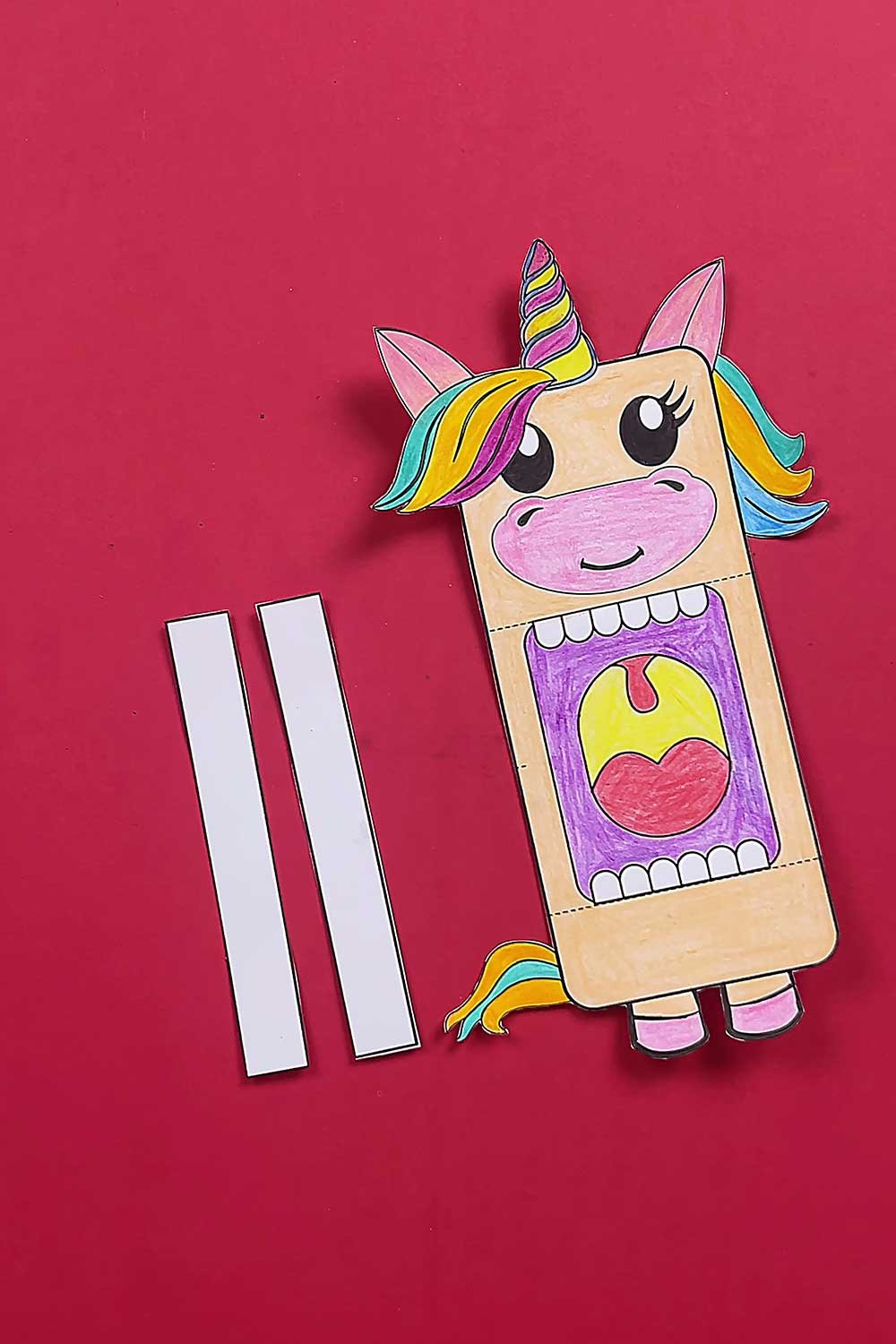 free printable unicorn puppet