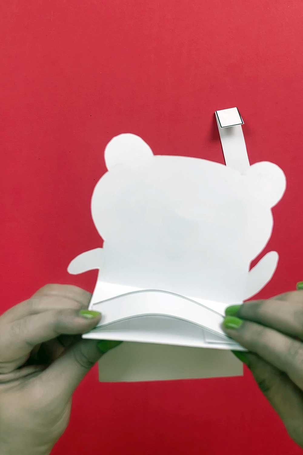 printable Panda Puppet template