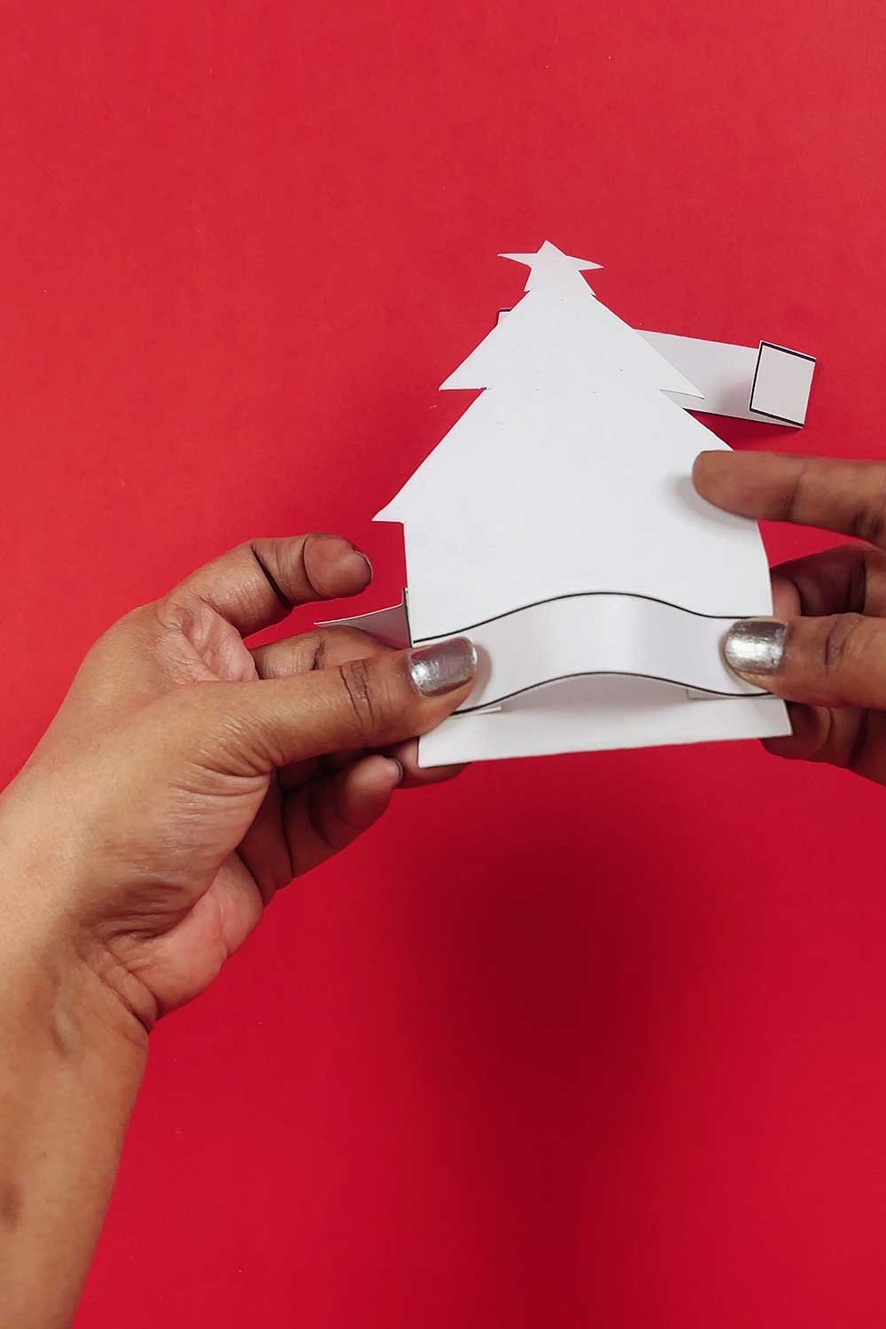 printable christmas tree puppet
