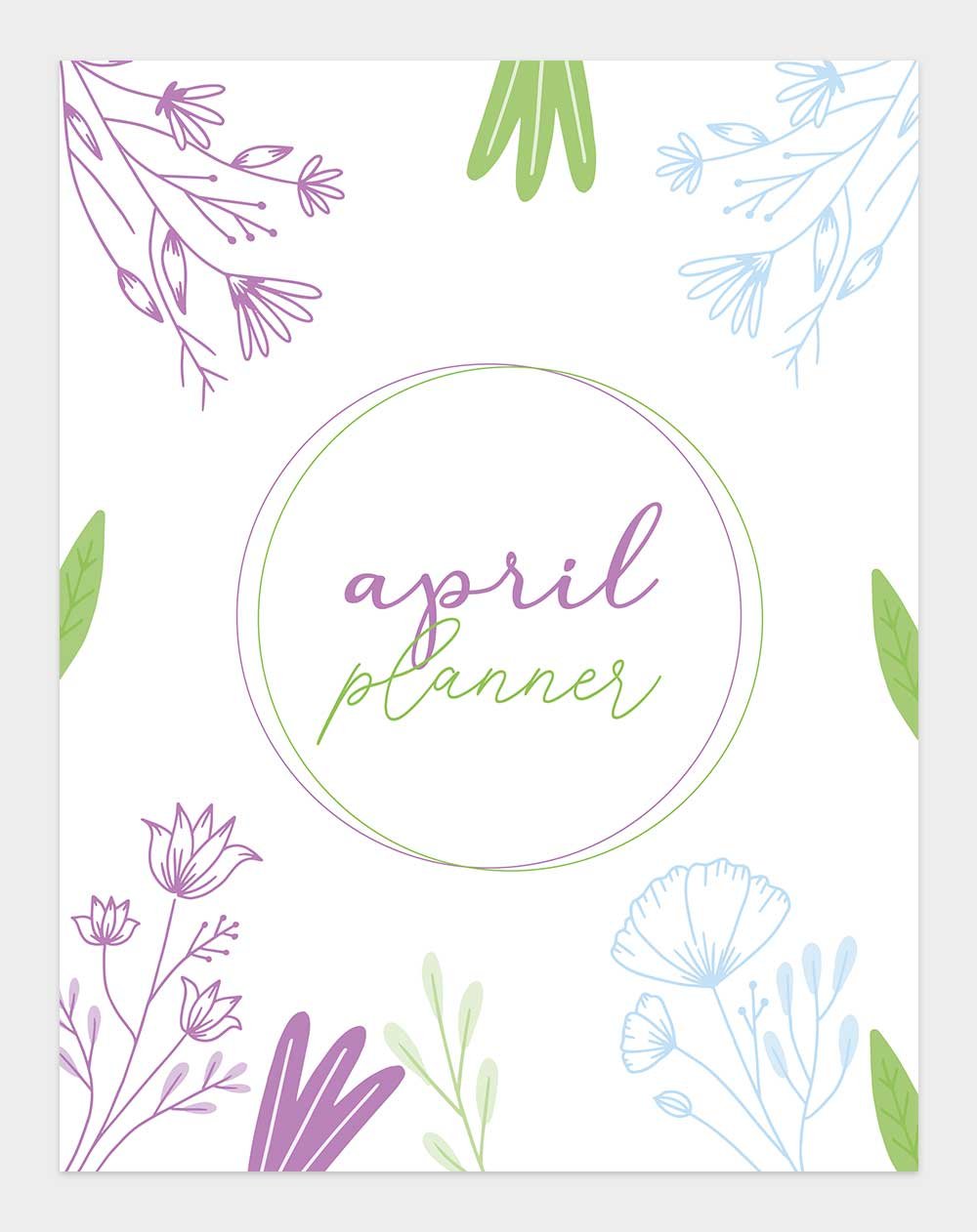 april planner cover