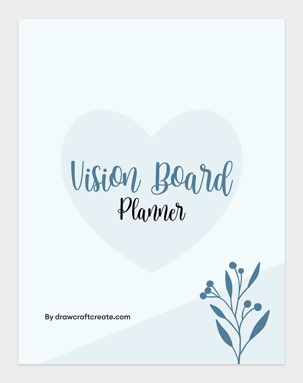 vision board planner cover