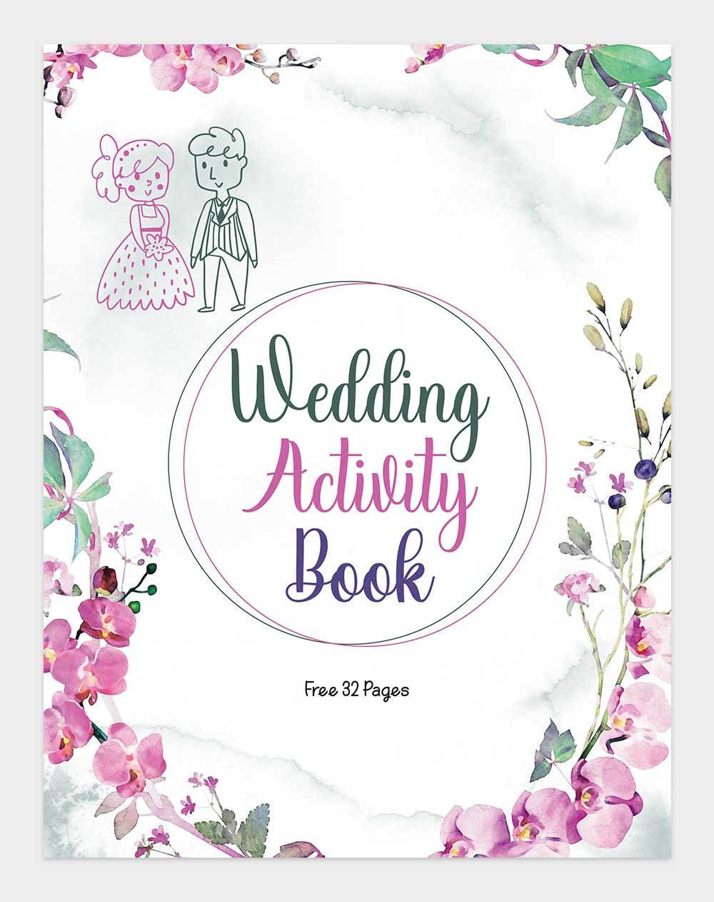 wedding activity book cover