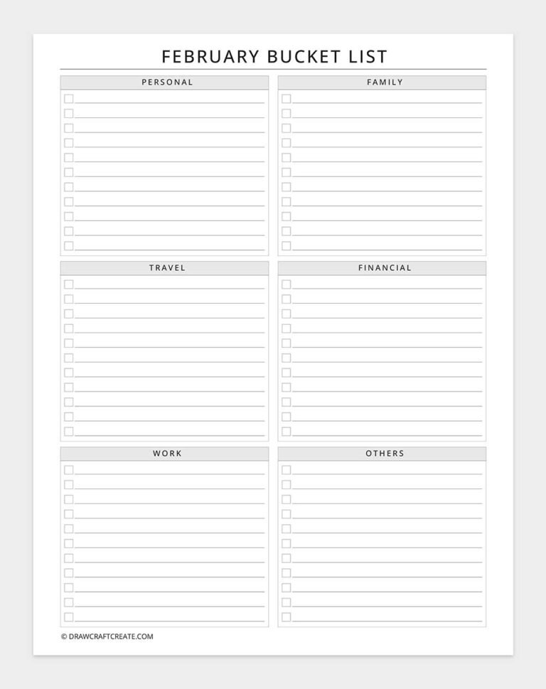 Feb Task List.pdf Free Printable February Planner 2026 (27 Pages) - Draw Craft Create
