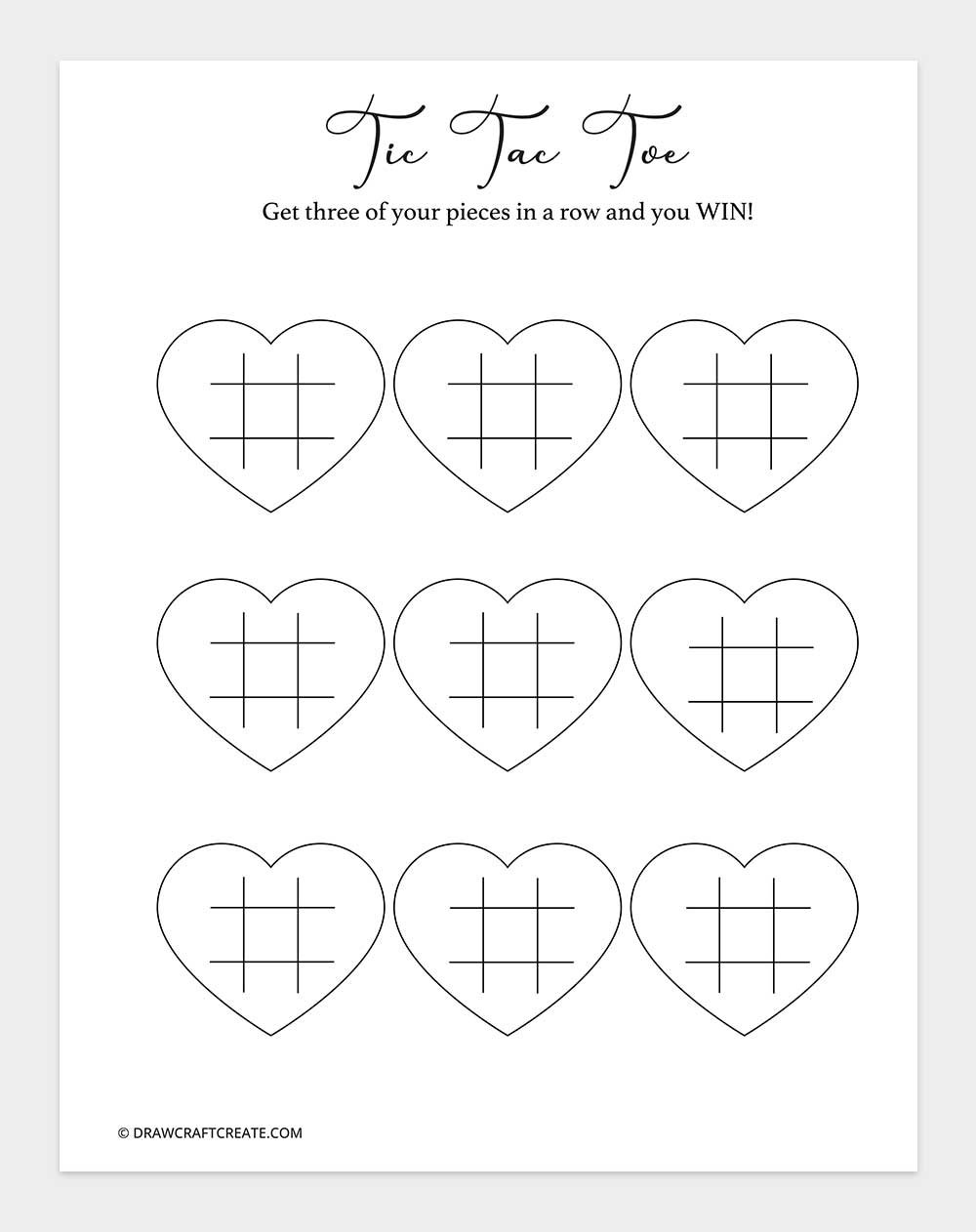 wedding tic tac toe game