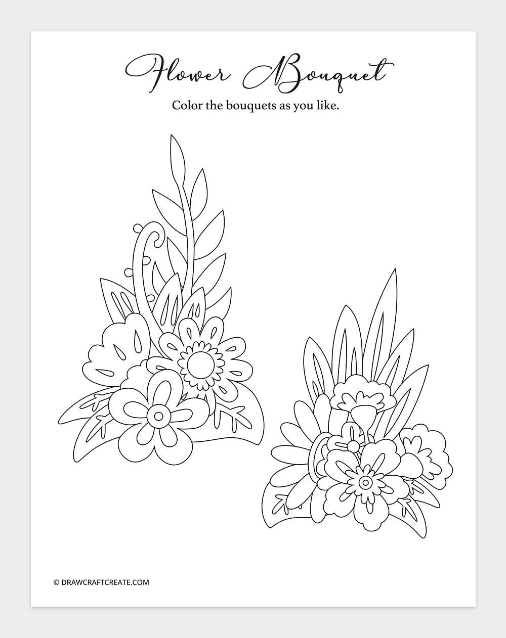 color flower bouquet