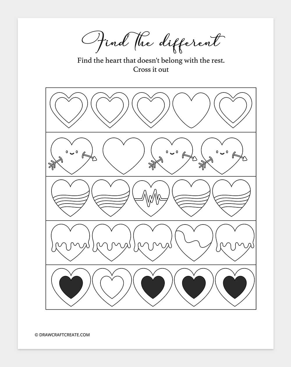 wedding find the different