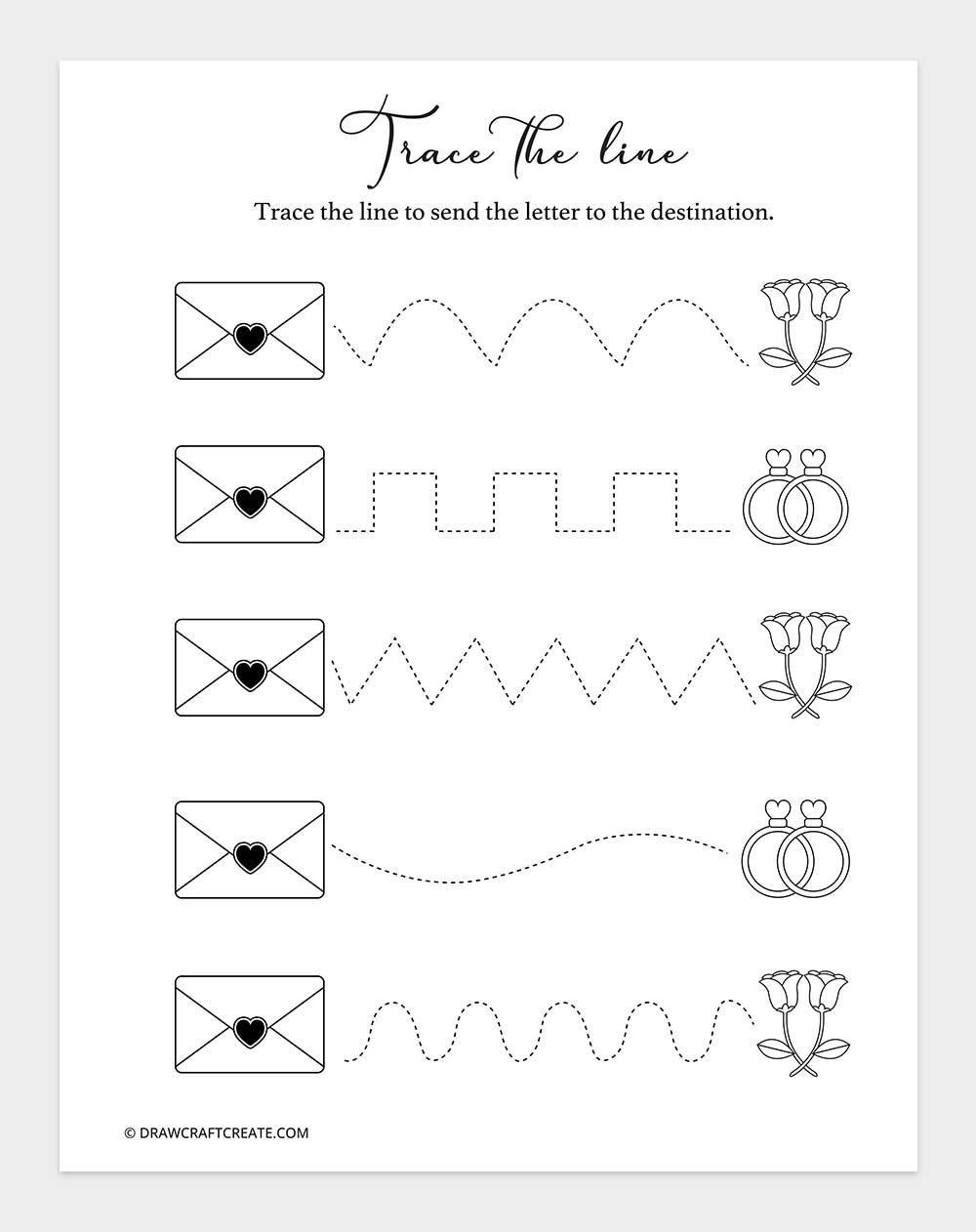 wedding trace the line