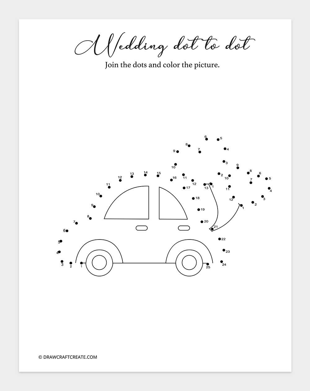 wedding dot to dot
