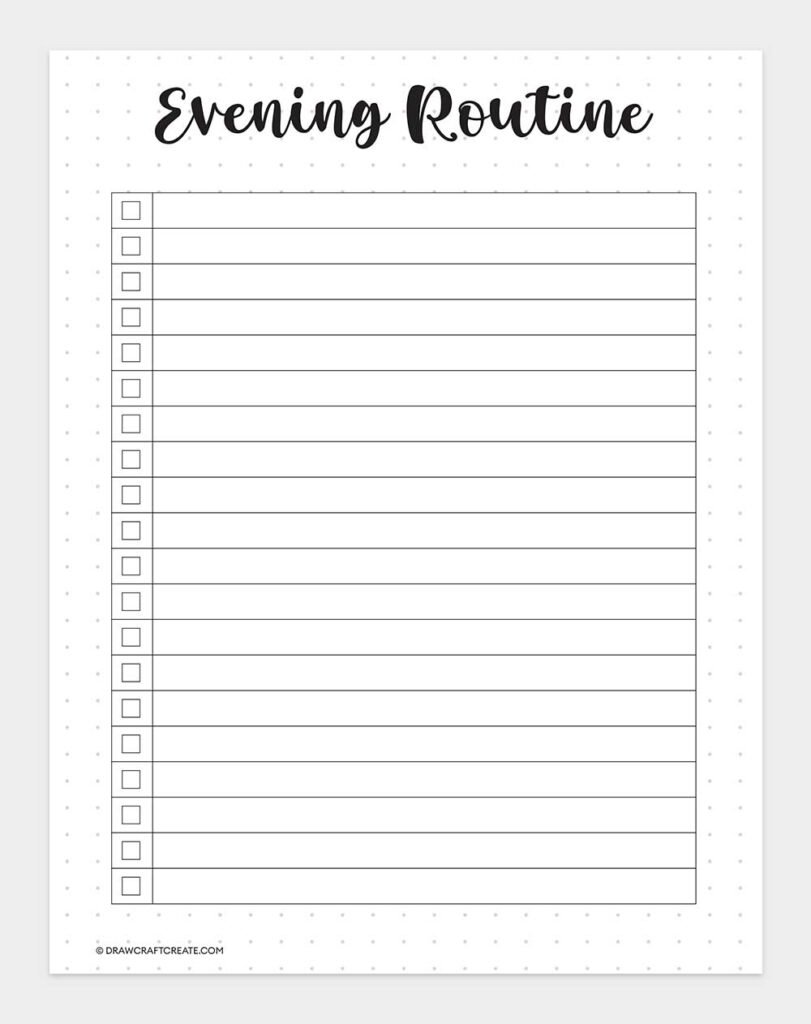 Free Printable Bullet Journal Templates (76 Pages) - Draw Craft Create