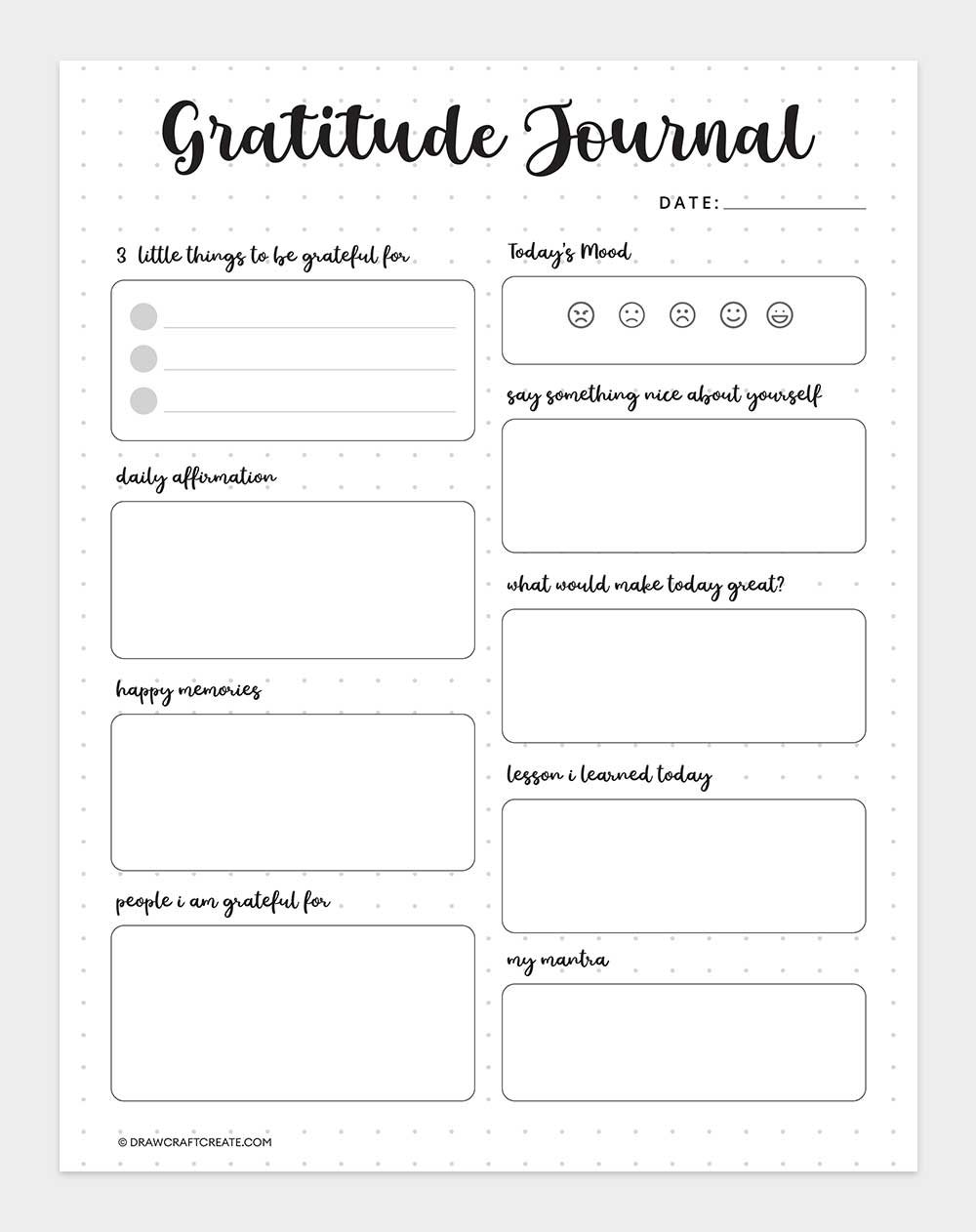 gratitude journal