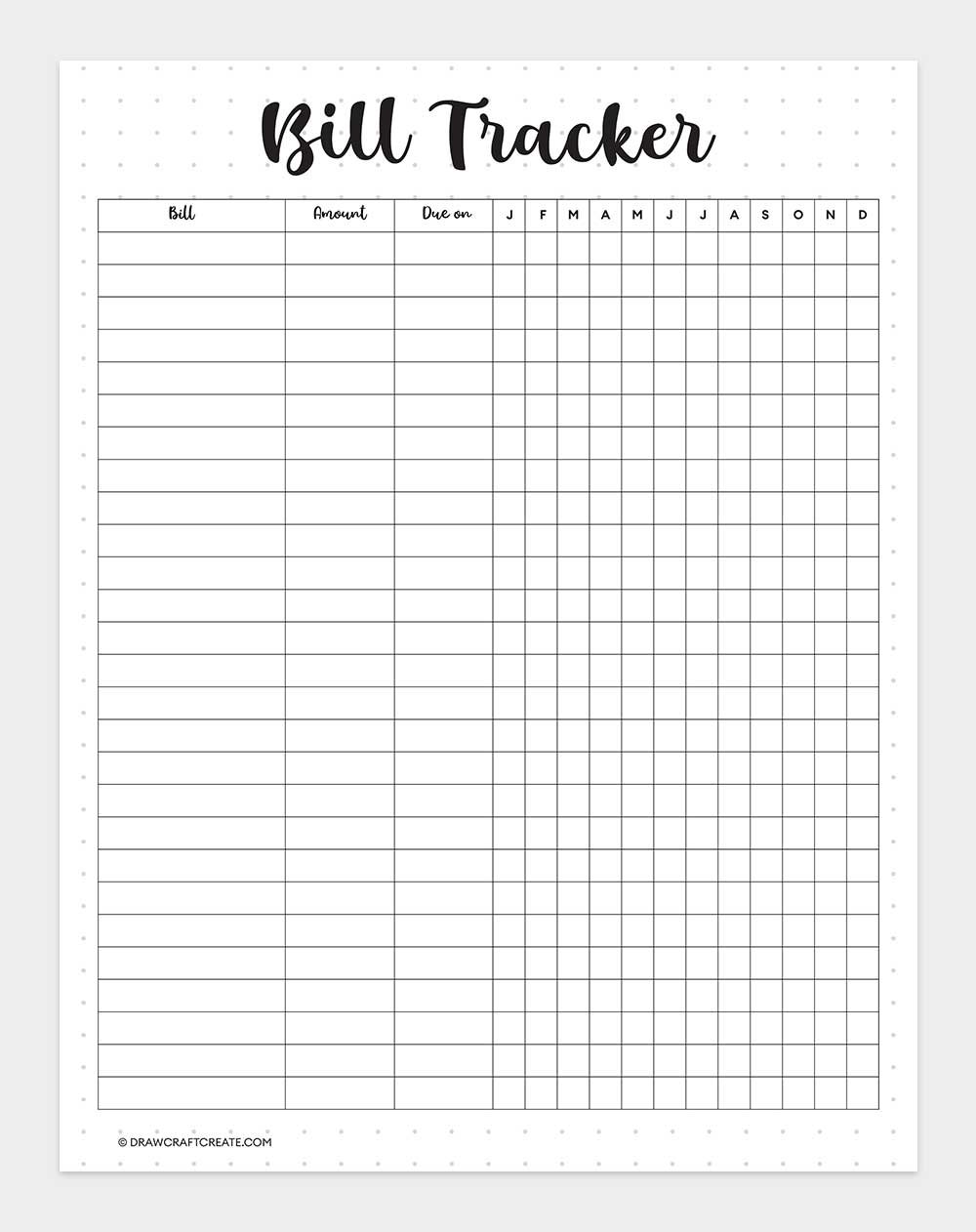 bill tracker