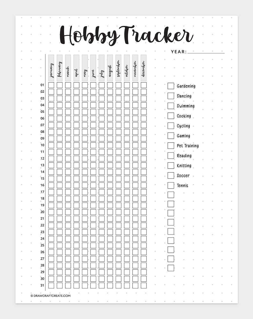 hobby tracker