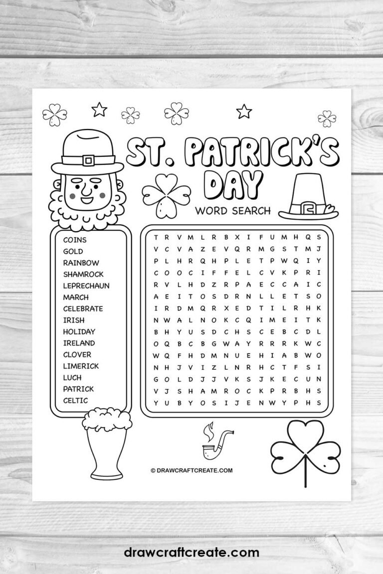 Free Printable St. Patrick's Day Color By Numbers (10 Pages) - Draw ...