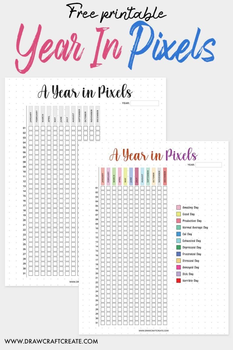 Free Printable Time Blocking Templates (8 Design) - Draw Craft Create
