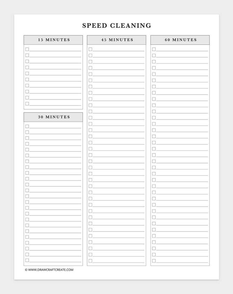 Free Printable Declutter Planner Template (25 Pages) - Draw Craft Create