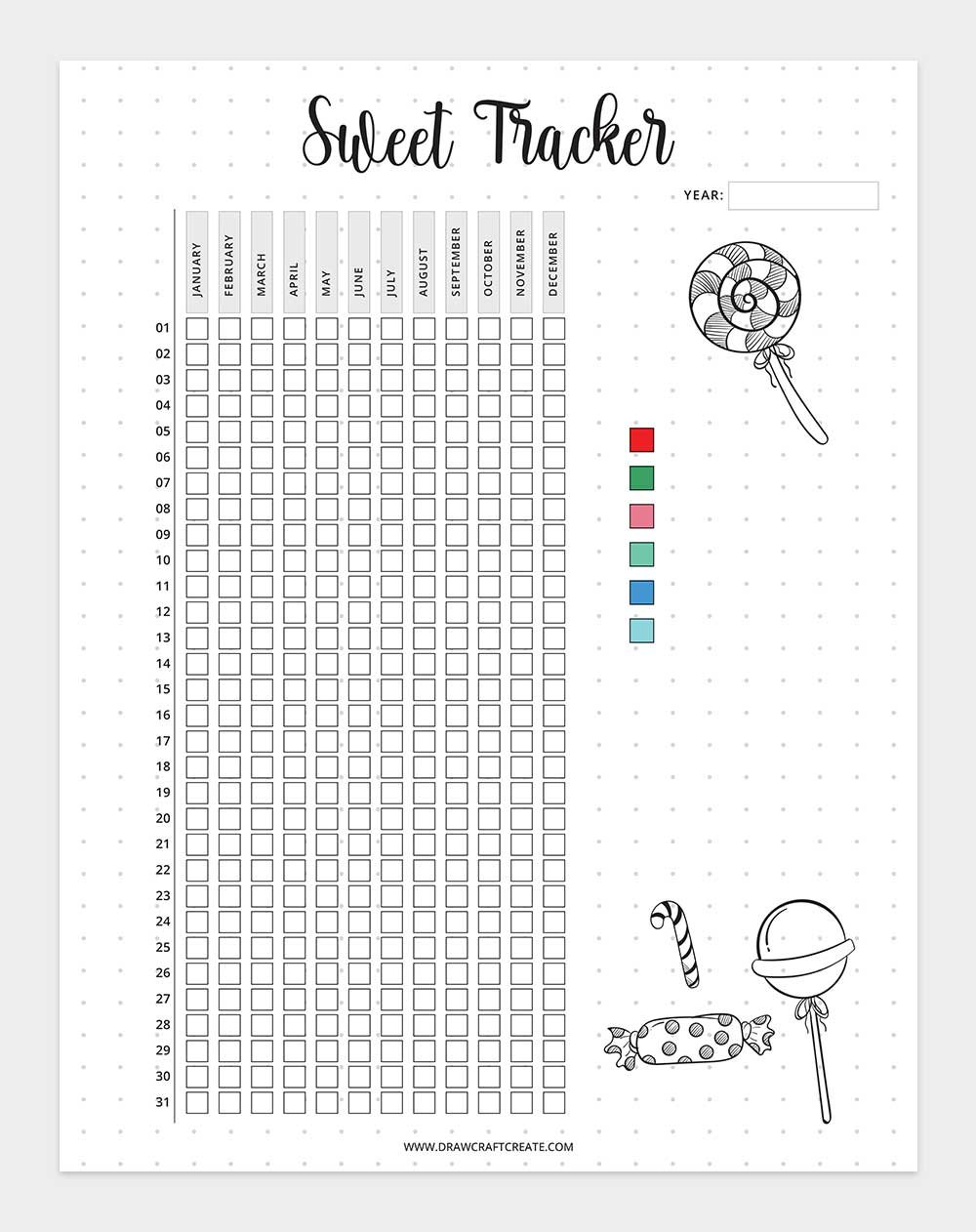 printable sweet tracker
