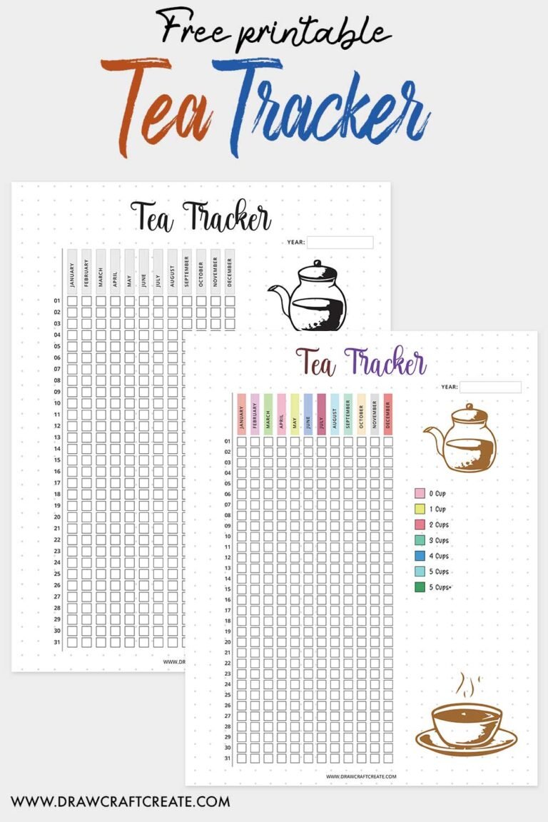 Free Printable Yearly Planner Templates (20 Design) - Draw Craft Create