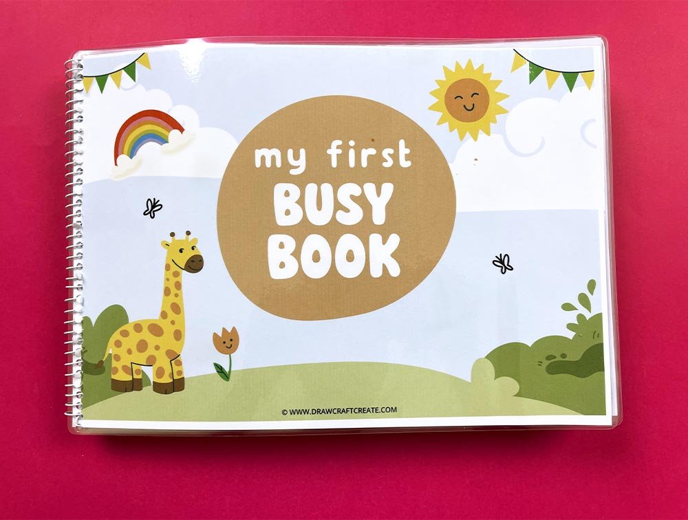 toddler busy book cover page