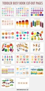 Free Printable Toddler Busy Book - Draw Craft Create
