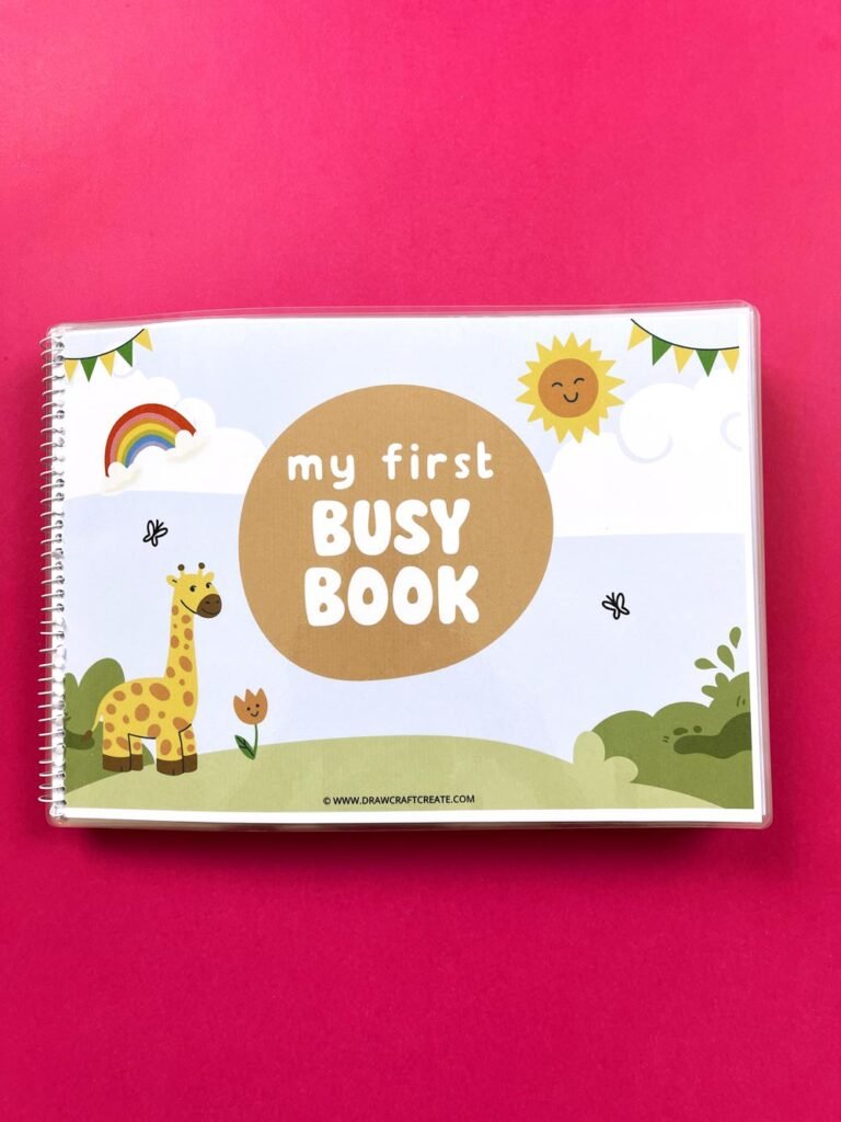 Free Printable Toddler Busy Book - Draw Craft Create