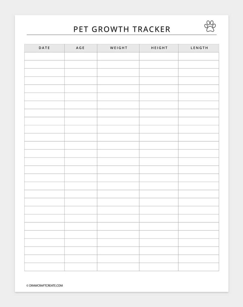 Free Printable Pet Care Planner (34 Pages) - Draw Craft Create