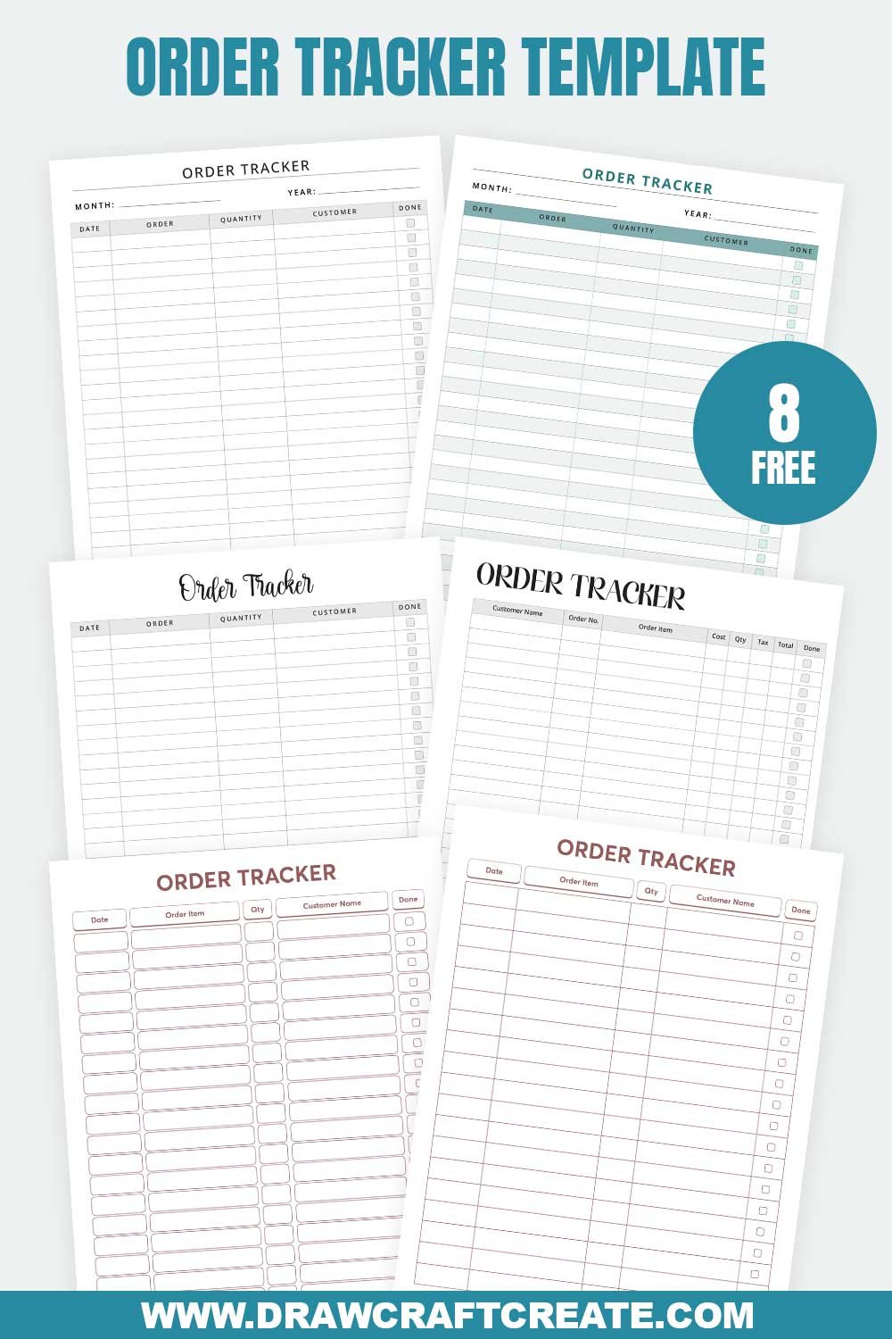 order tracker template