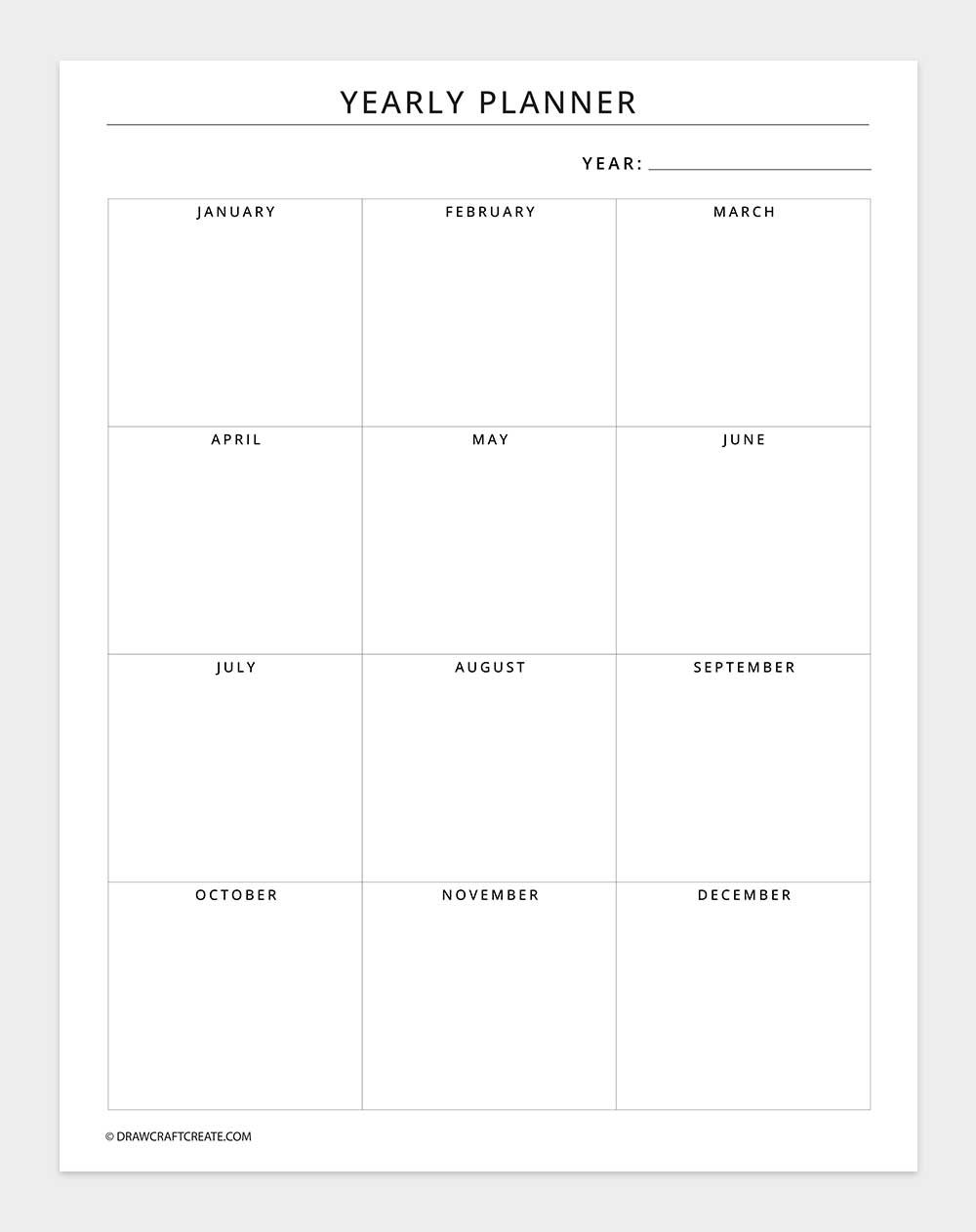 yearly planner