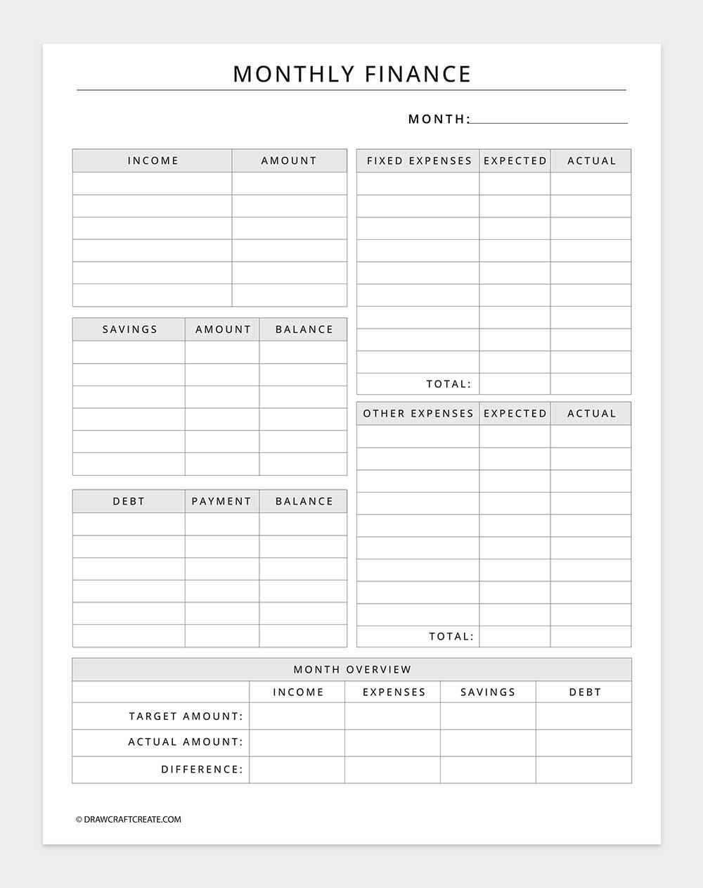 monthly finance