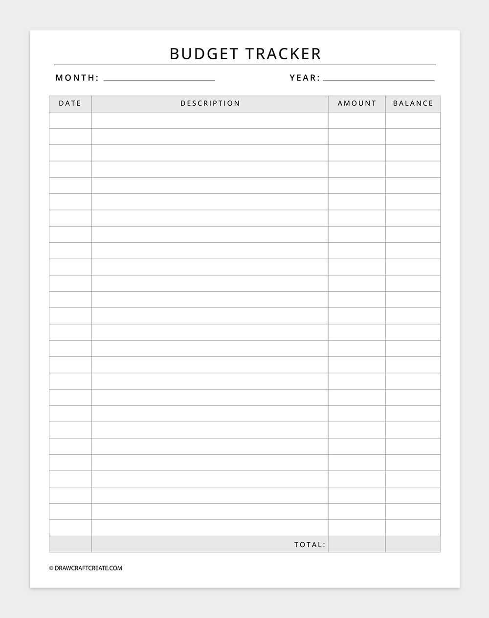 budget tracker