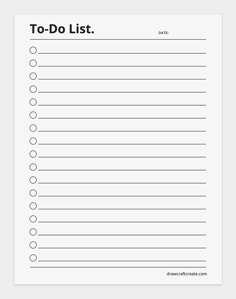 to do list