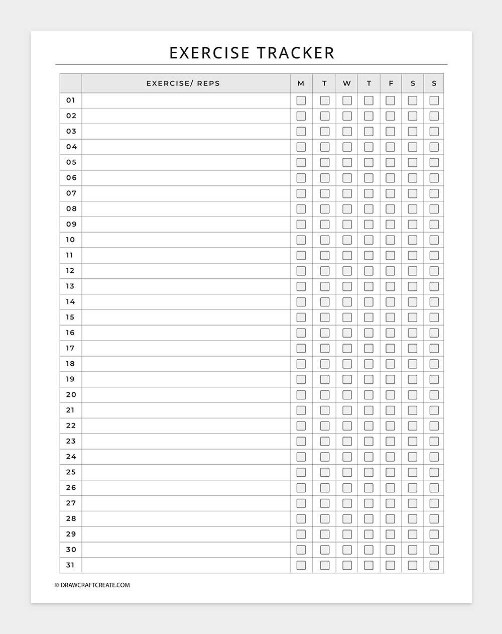 exercise tracker