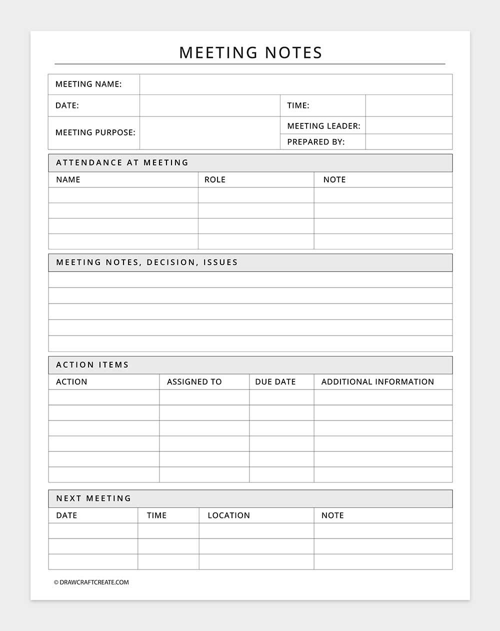 meeting notes