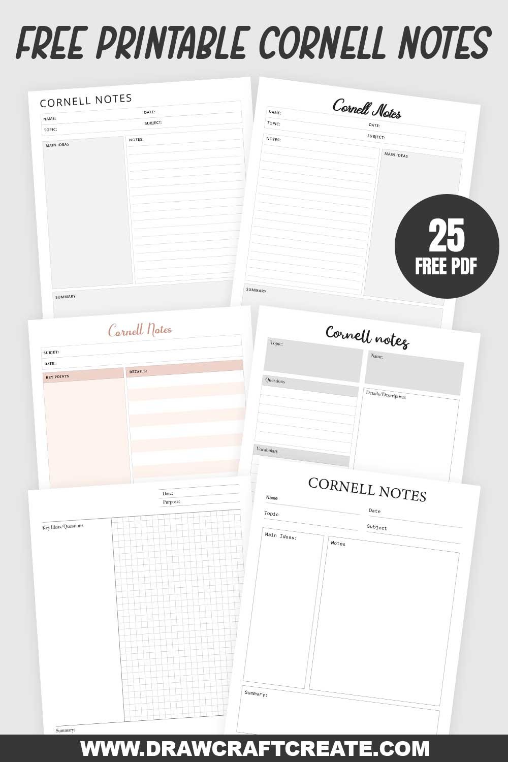 Cornell Notes Template