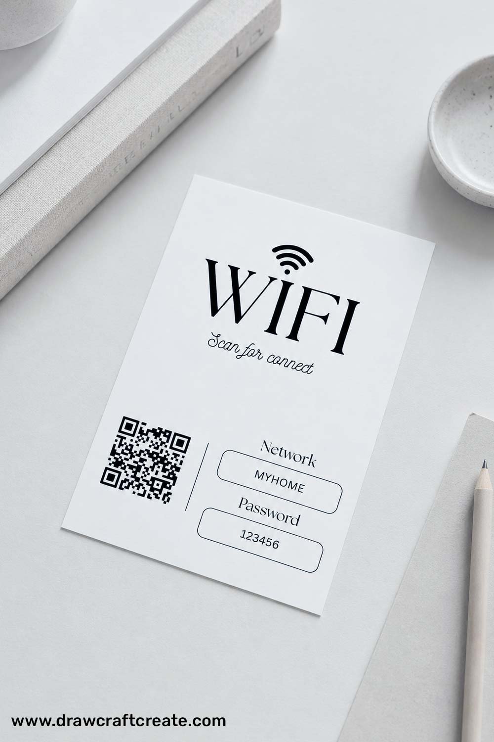WiFi QR Code Sign