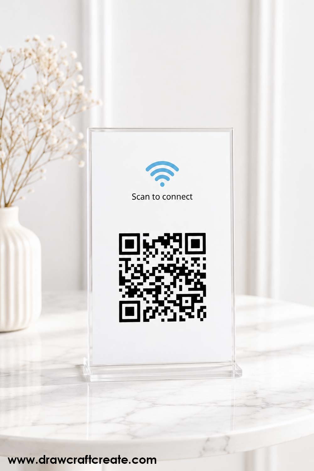 WiFi QR Code Sign