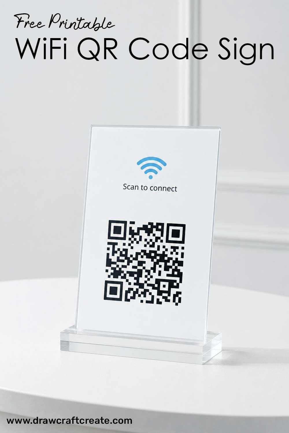 WiFi QR Code Sign