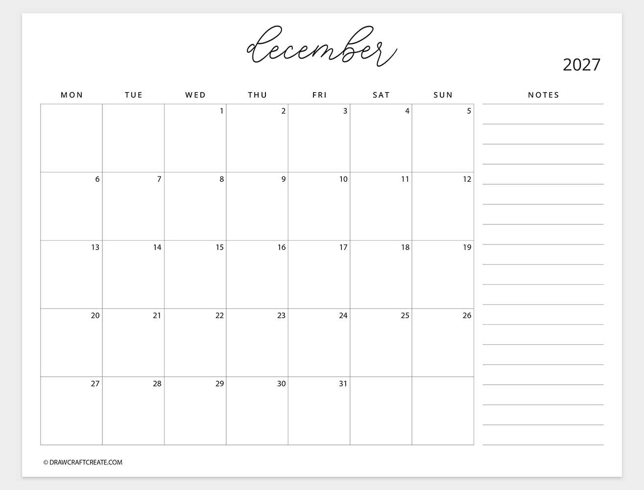 april 2027 calendar sunday start