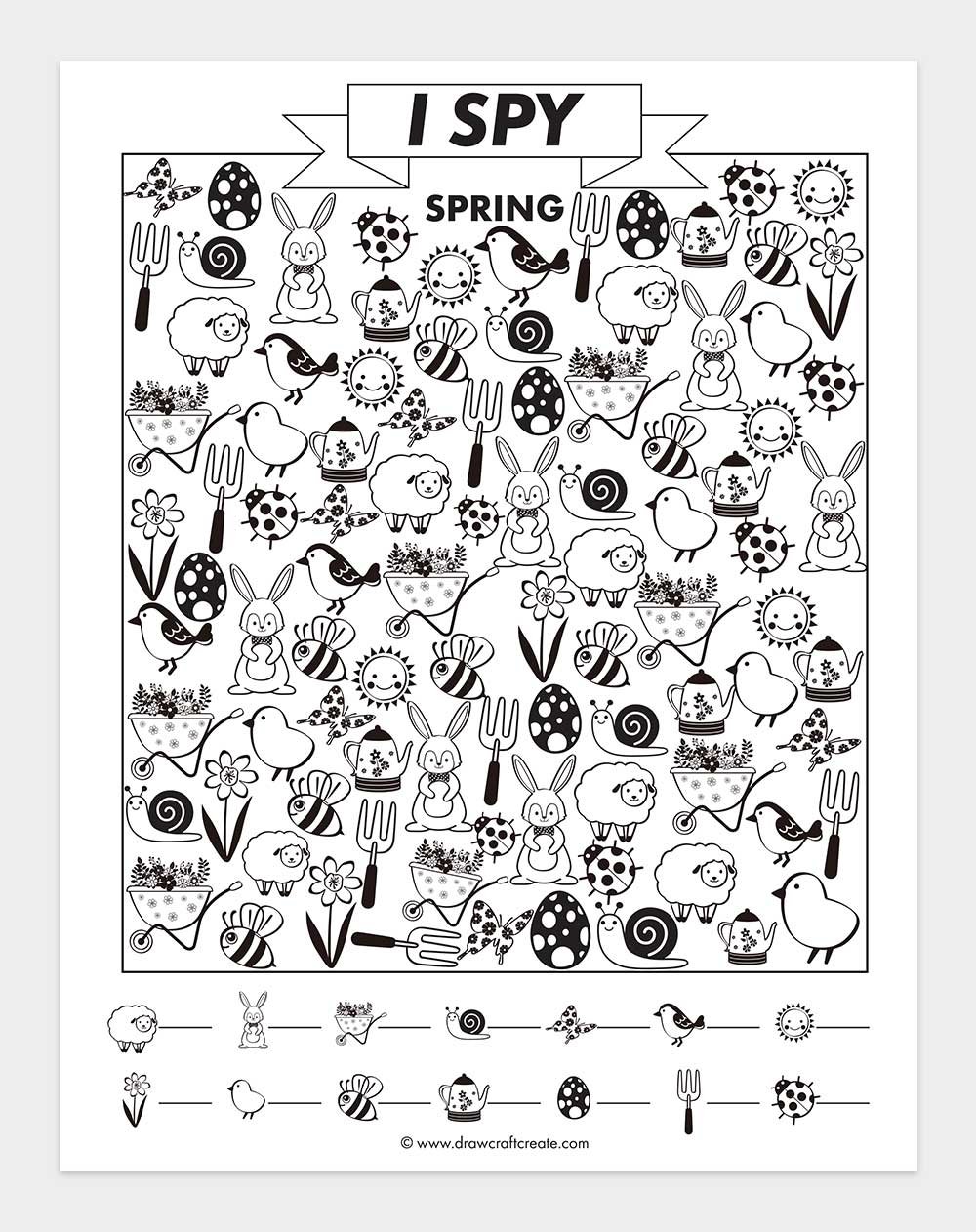 printable i spy spring