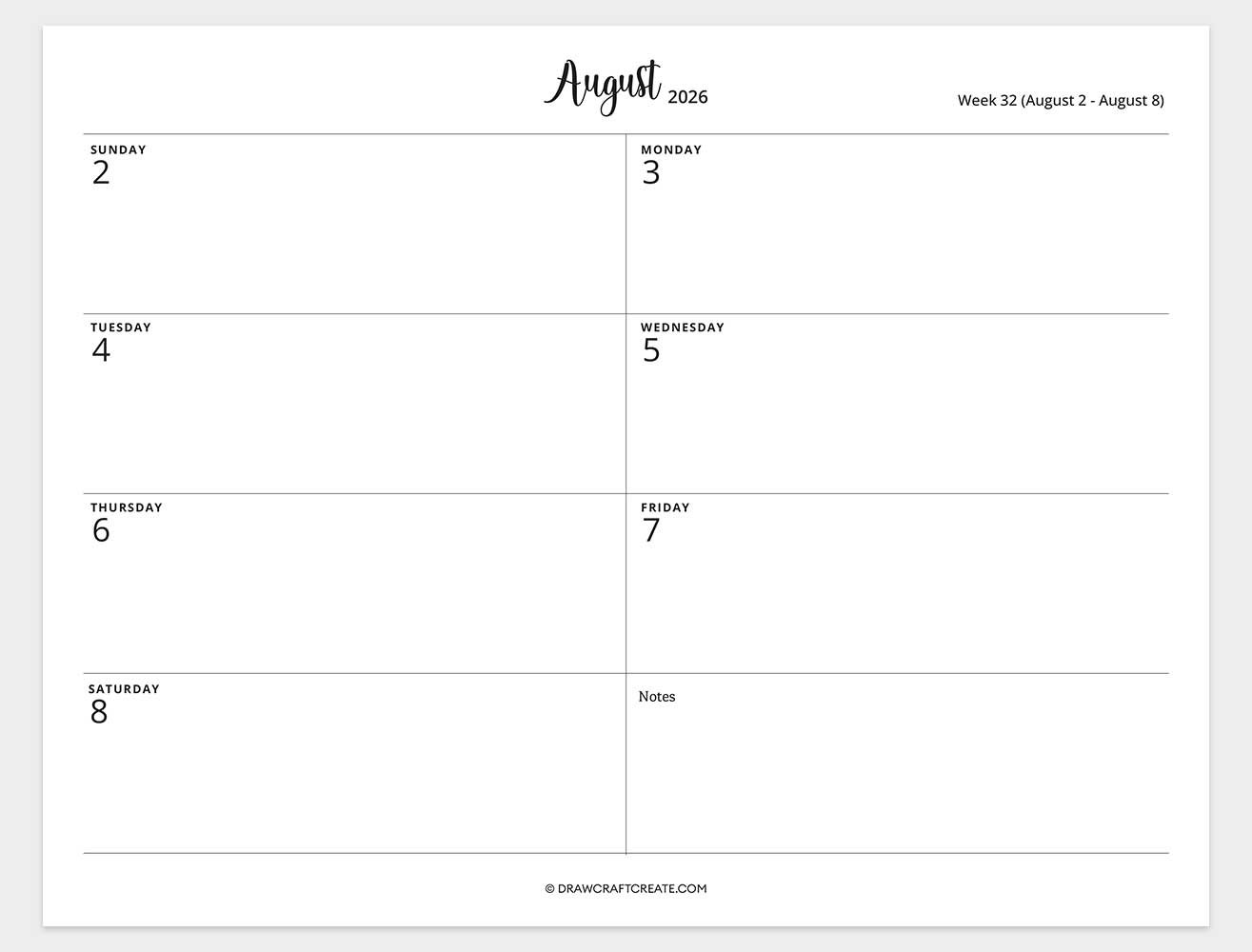 2026-weekly-calendar-week-32