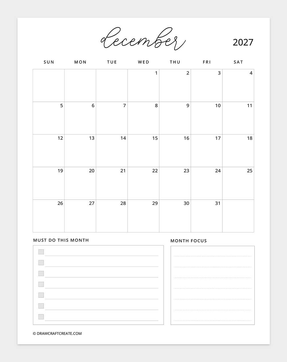 april 2027 calendar vertical with note sunday start