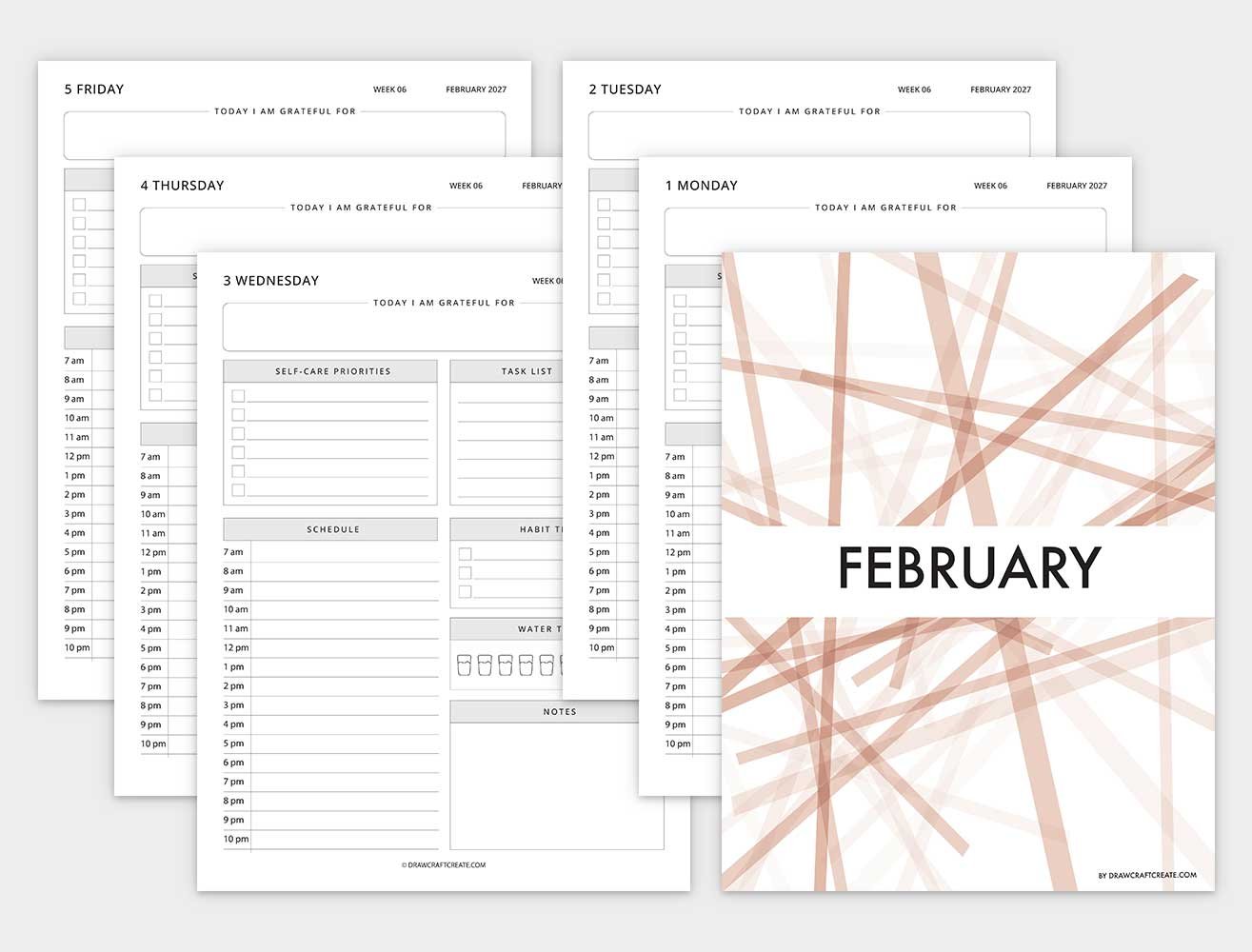 january 2027 dated daily planner