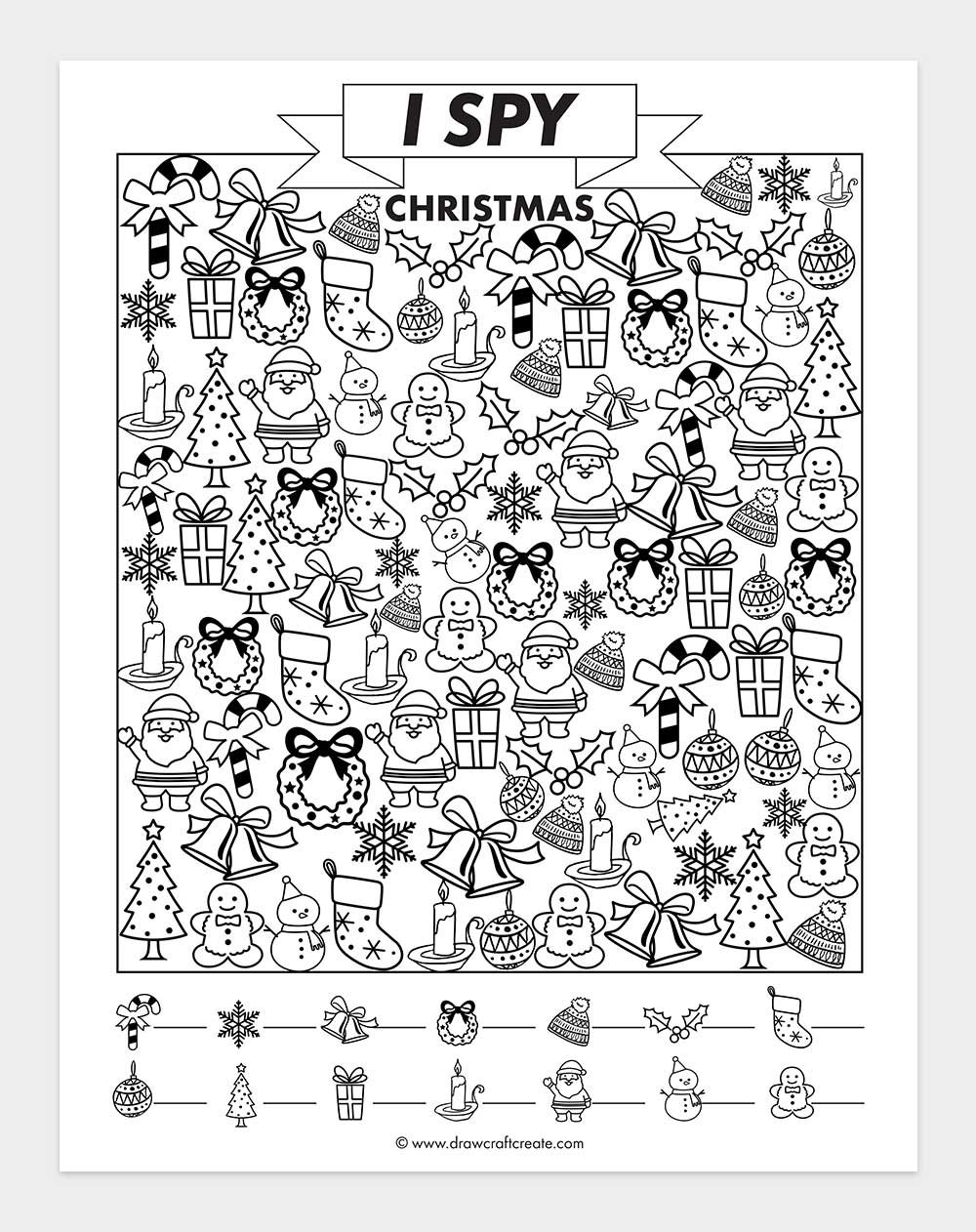 printable i spy christmas