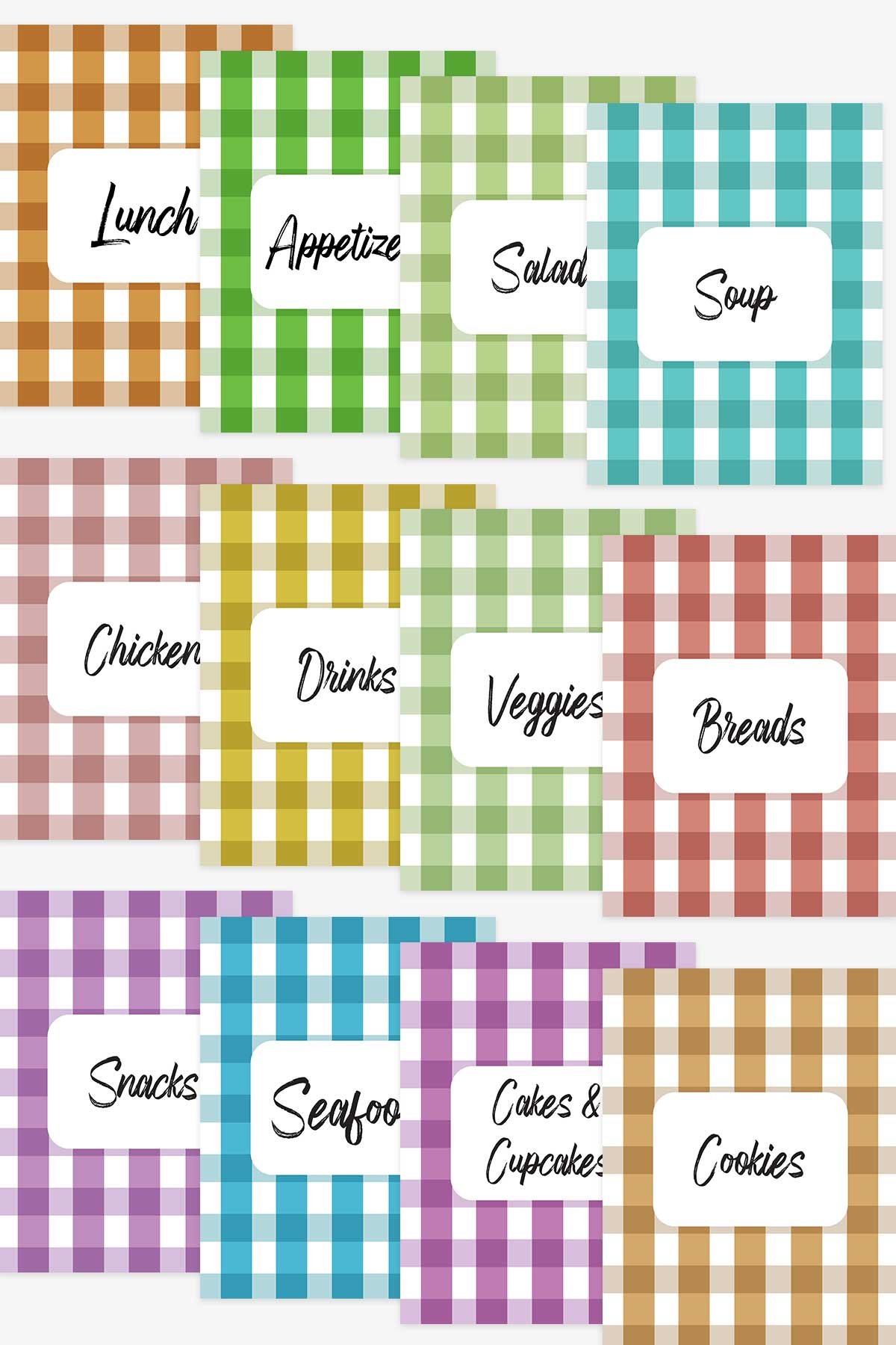recipe binder divider