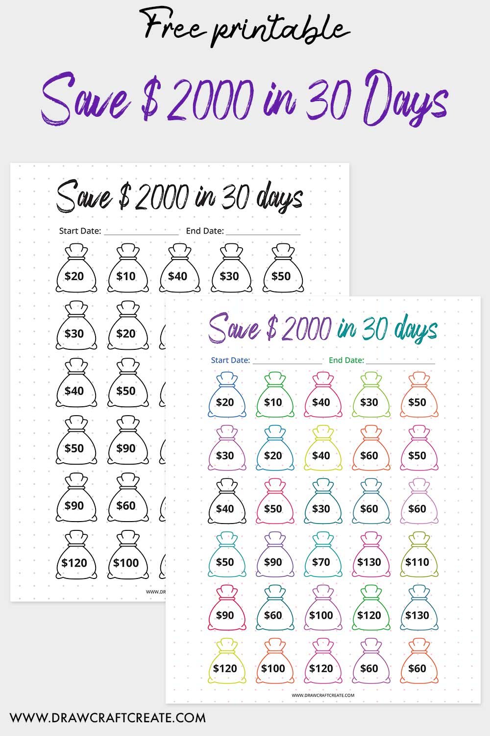 $2000 Saving Challenge