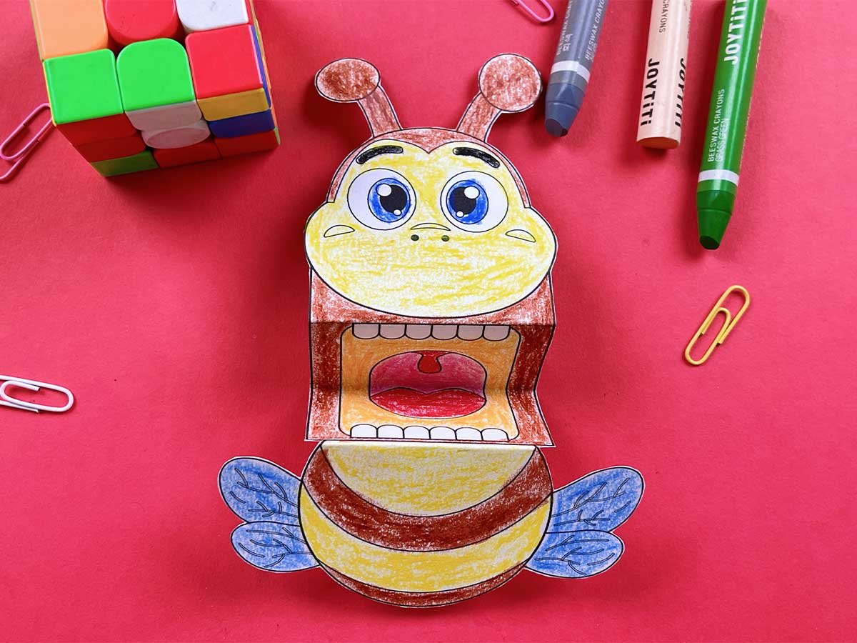 bee puppet template
