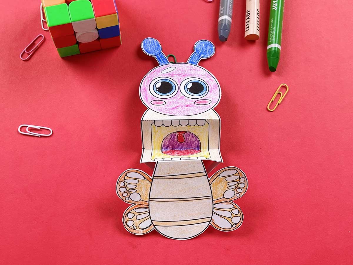 butterfly puppet template