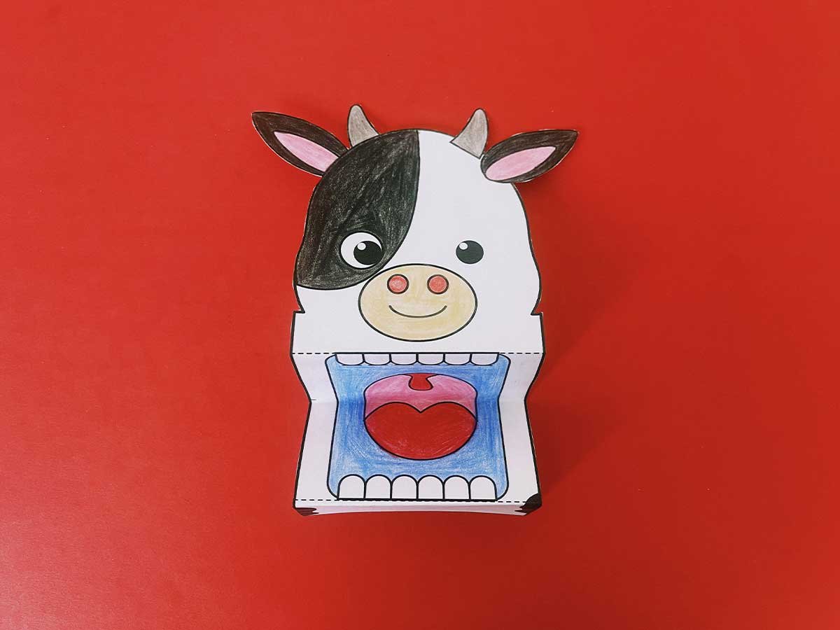 cow puppet template