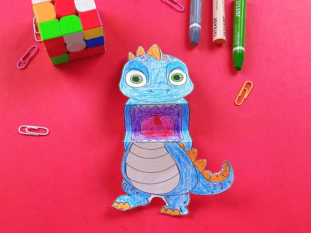 dinosaur puppet template