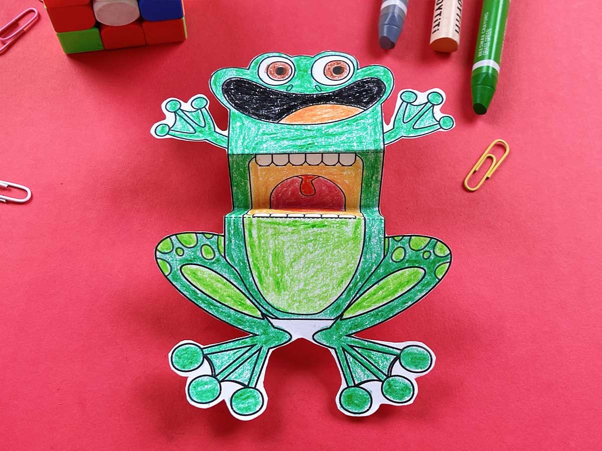 frog puppet template