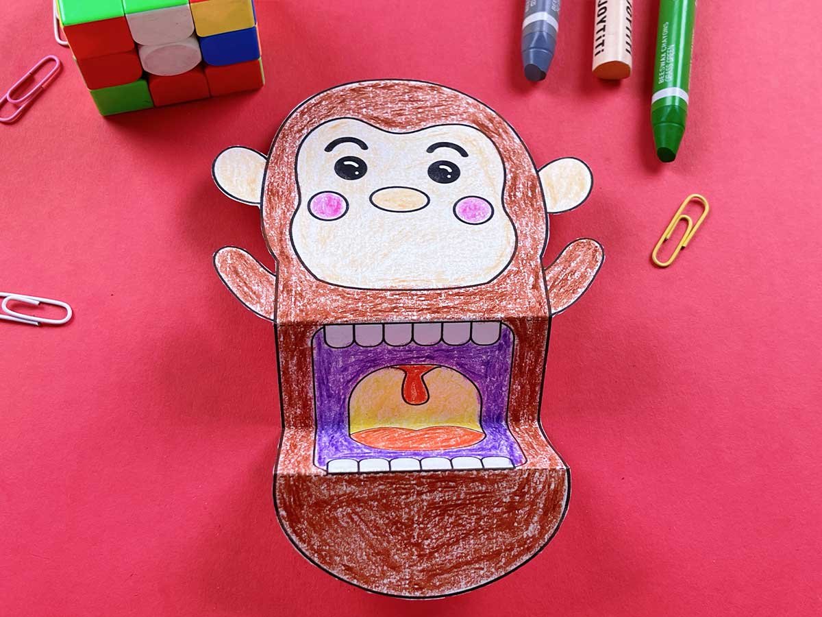 monkey puppet template